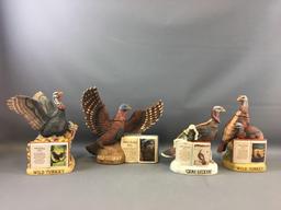 Group of 4 Wild Turkey Limited Edition Decanters