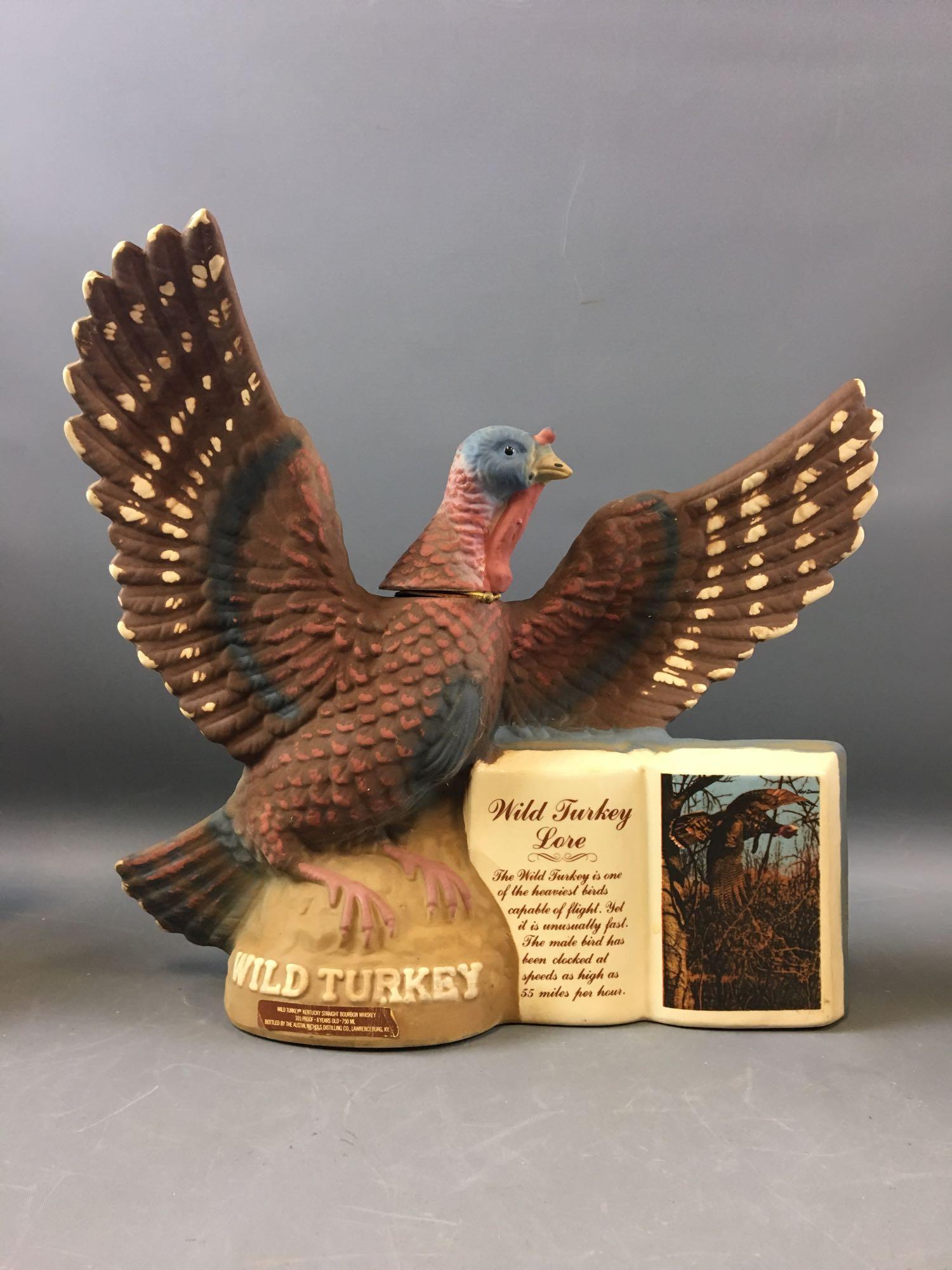 Group of 4 Wild Turkey Limited Edition Decanters