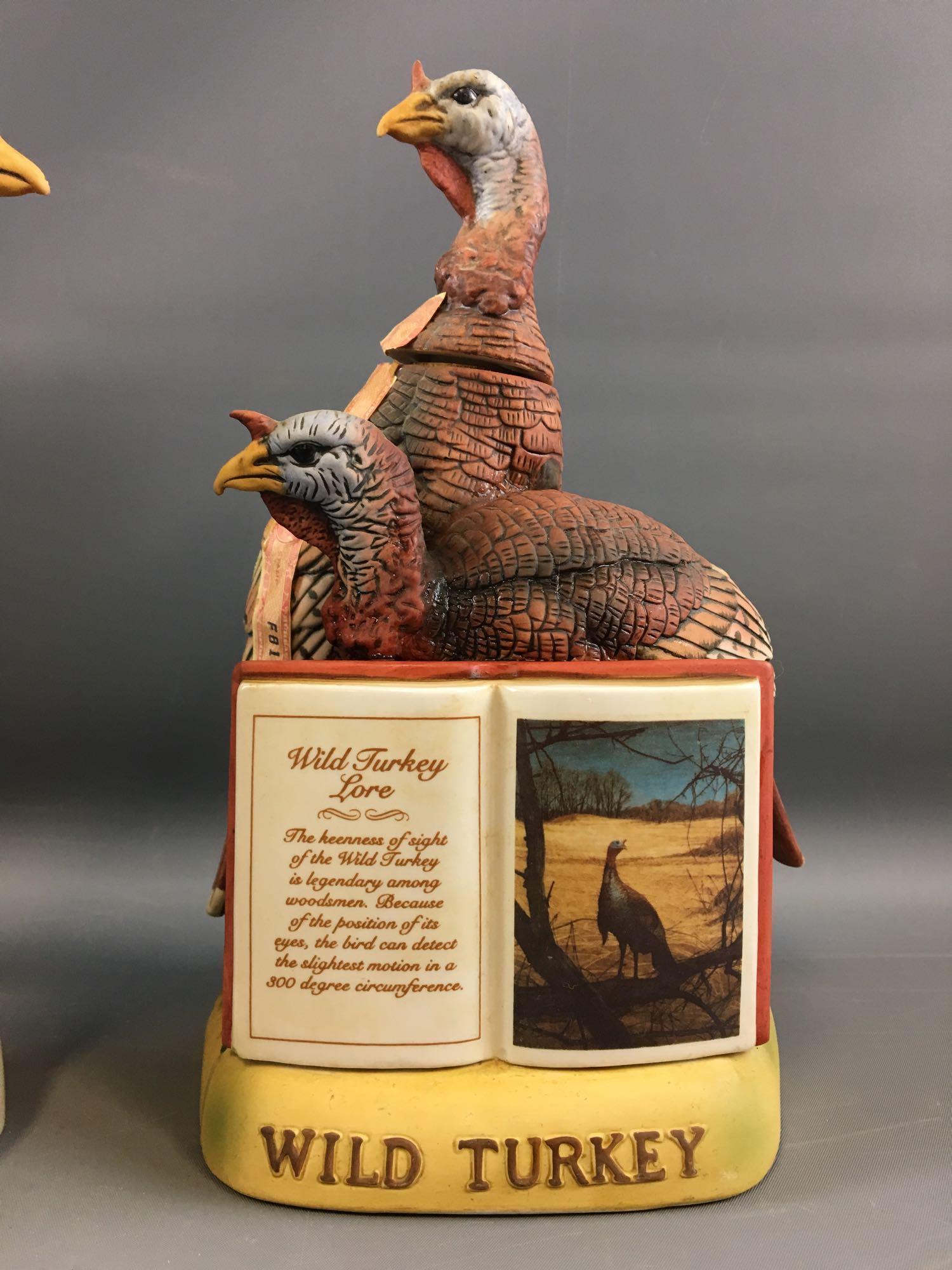 Group of 4 Wild Turkey Limited Edition Decanters