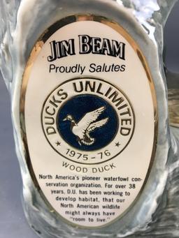 Group of 2 Ducks Unlimited 1974-75 Jim Beam Decanters