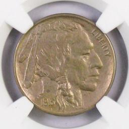 1913 D Type 2 Buffalo Nickel (NGC) AU58.