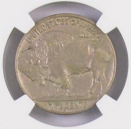 1913 D Type 2 Buffalo Nickel (NGC) AU58.