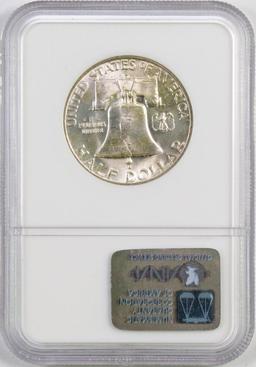 1951 D Franklin Silver Half Dollar (NGC) MS65.