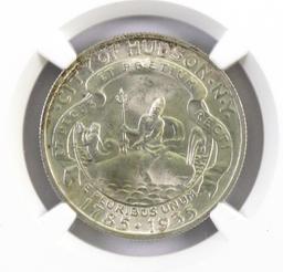 1935 Hudson Commemorative Silver Half Dollar (NGC) MS65