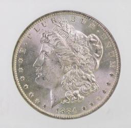 1884 O Morgan Silver Dollar (NGC) MS64.