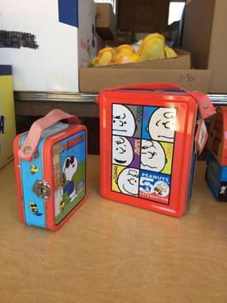 Group of 6 Peanuts Snoopy Tins