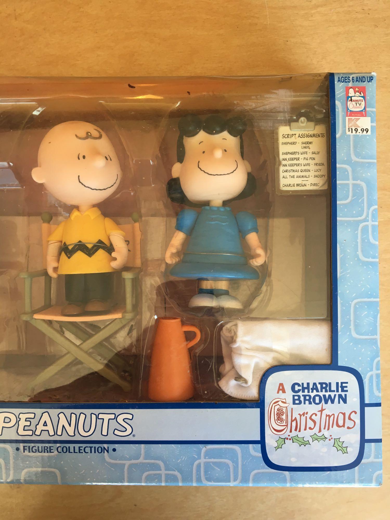 Group of 2 Peanuts A Charlie Brown Christmas Figure Collection Sets