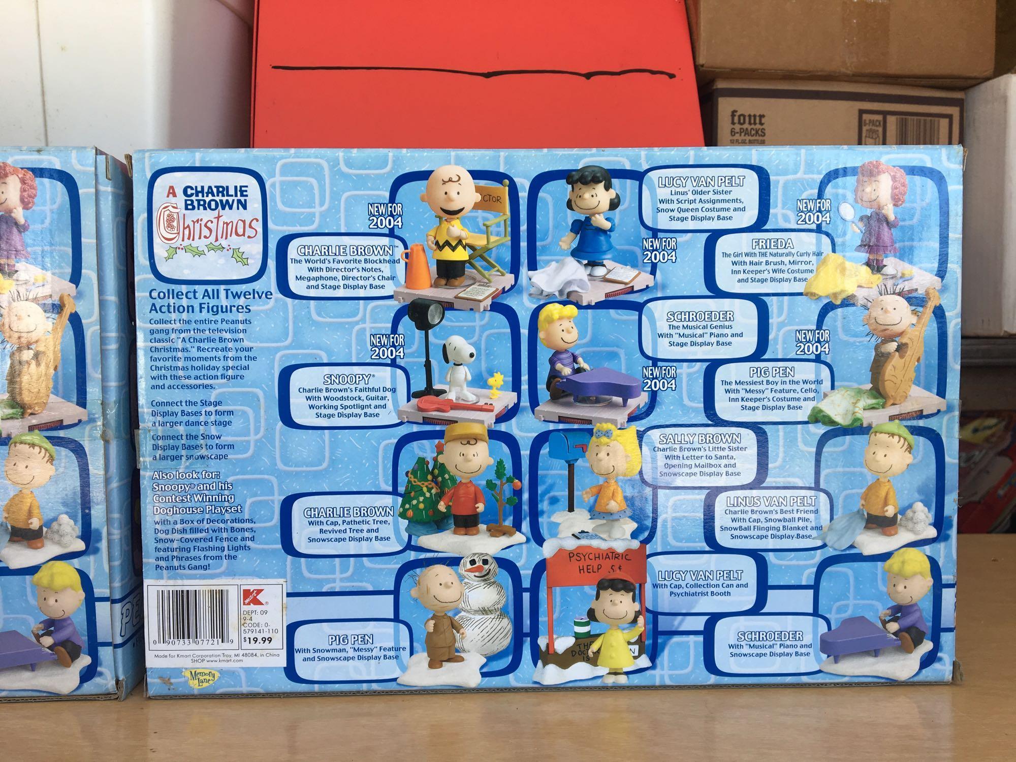Group of 2 Peanuts A Charlie Brown Christmas Figure Collection Sets