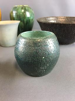 Group of 9 Vintage Pottery Vases and more