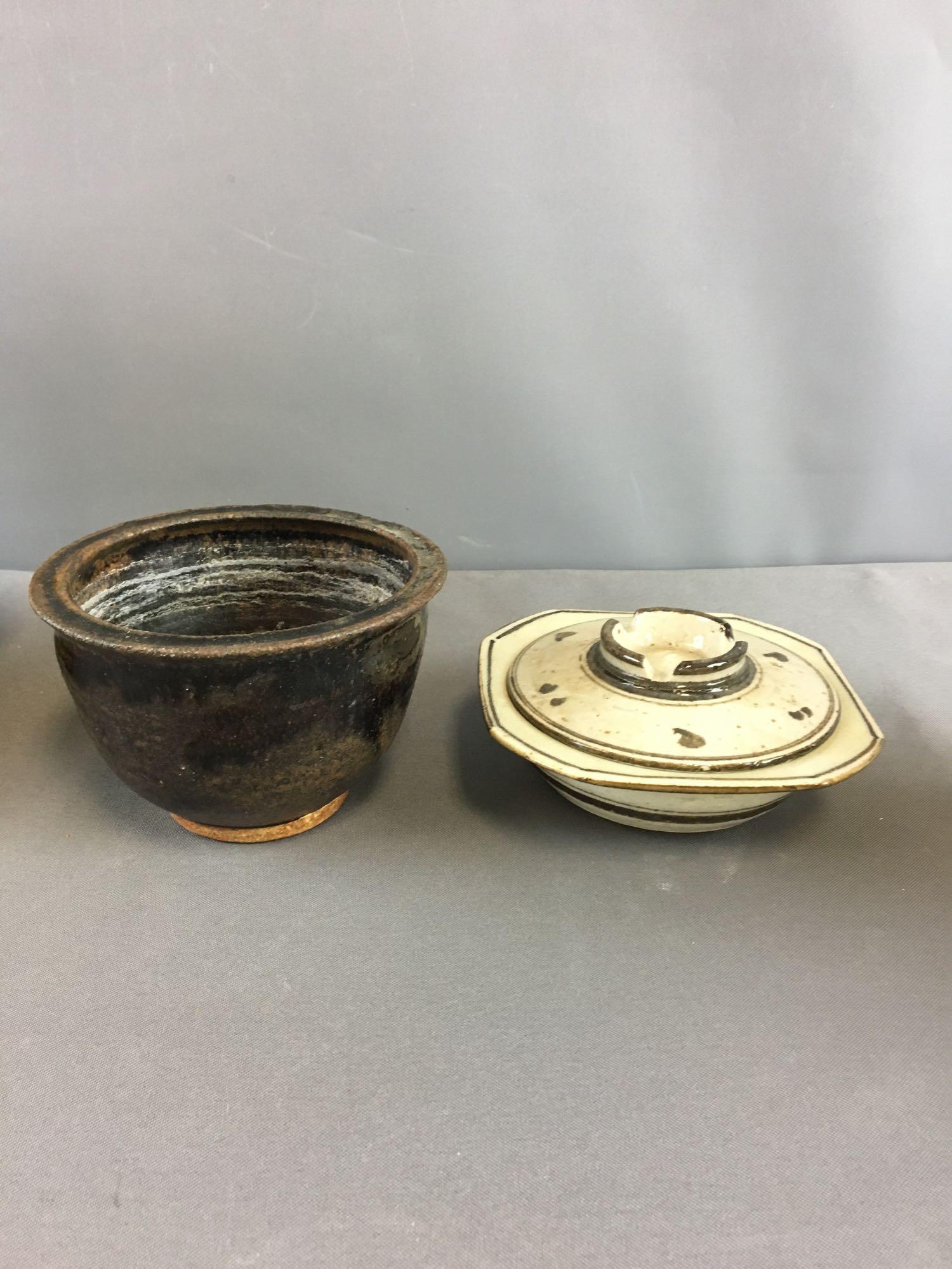 Group of 9 Vintage Pottery Vases and more