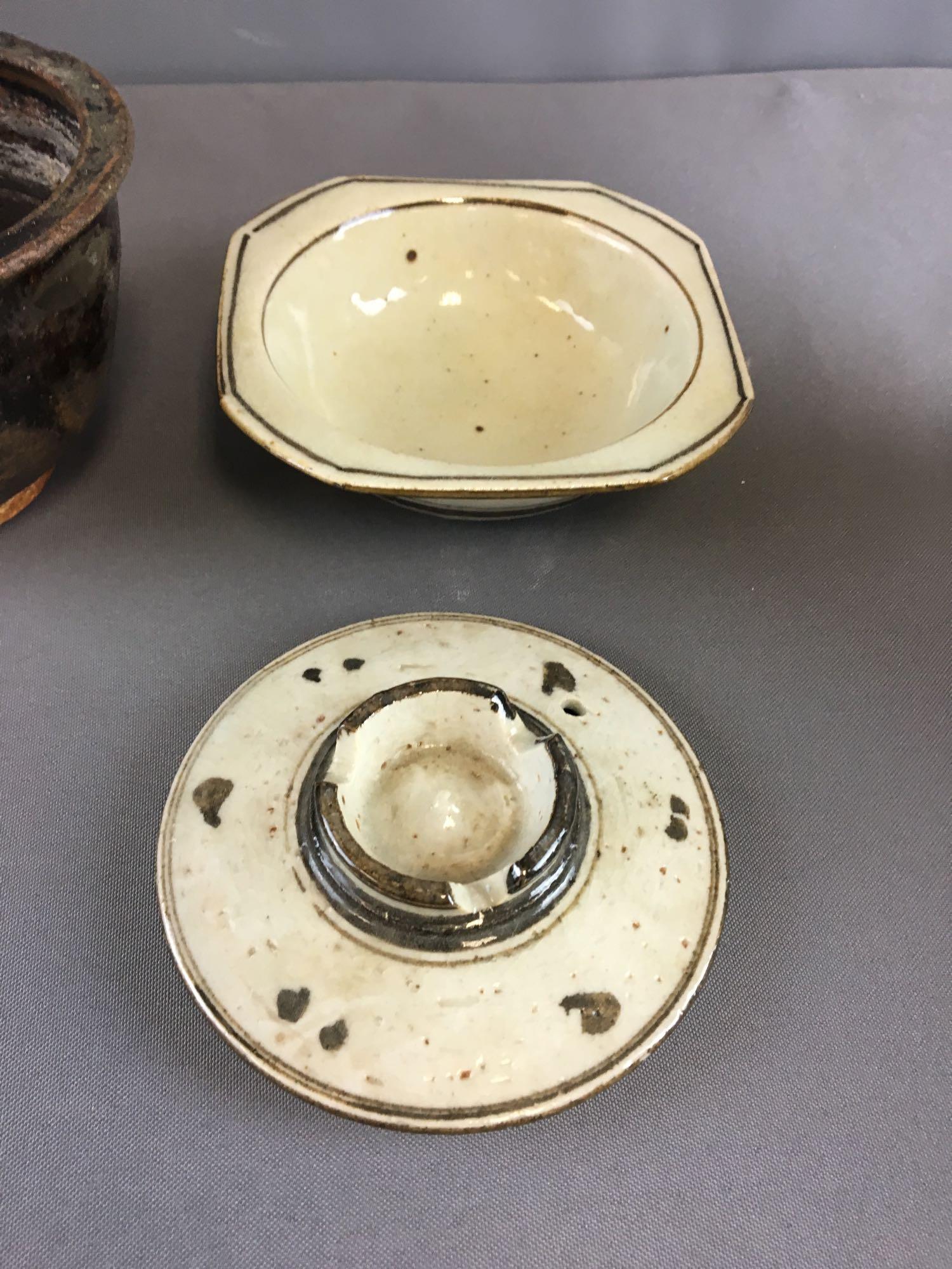Group of 9 Vintage Pottery Vases and more