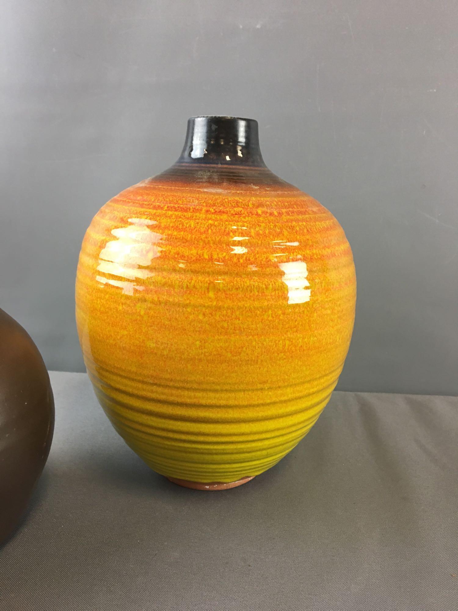 Group of 9 Vintage Pottery Vases and more
