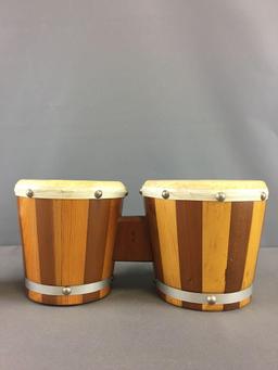 Group of 2 Bongo Drums