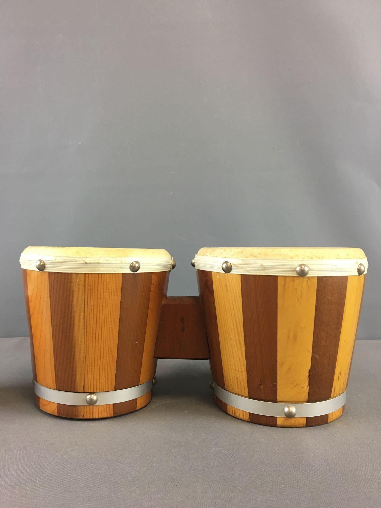 Group of 2 Bongo Drums