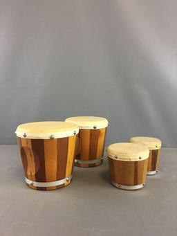 Group of 2 Bongo Drums