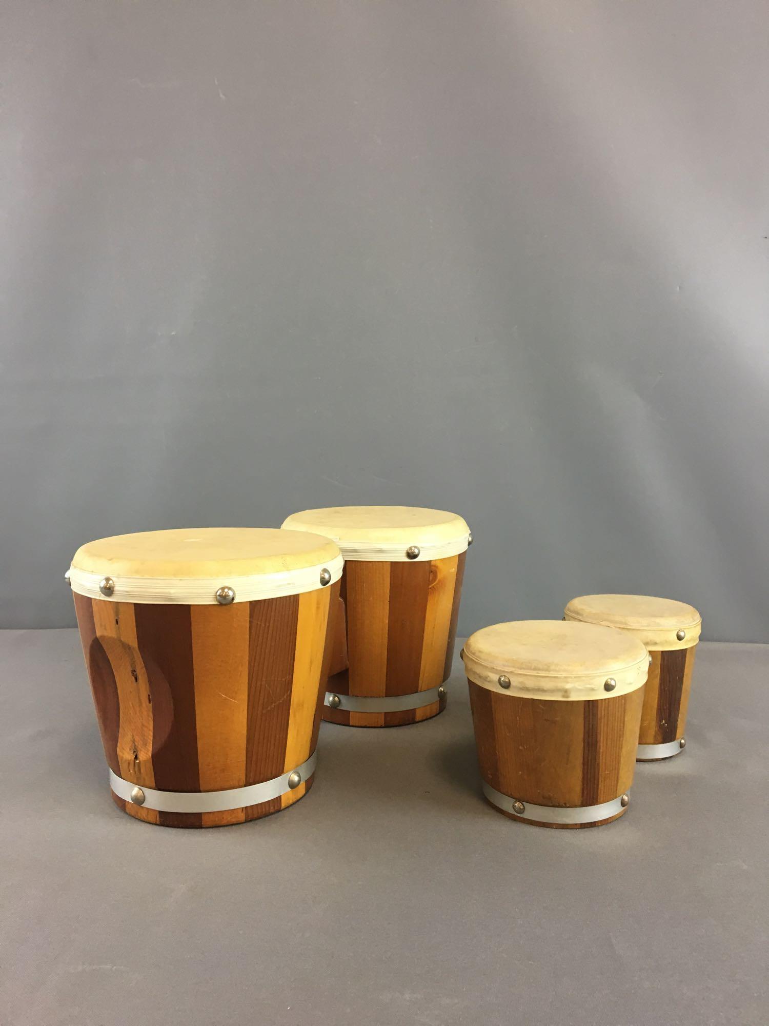 Group of 2 Bongo Drums