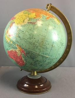 Vintage 10 Inch Replogle Precision Globe