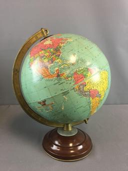 Vintage 10 Inch Replogle Precision Globe