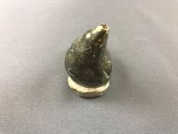 Inuit Eskimo Sea Lion Soapstone carving