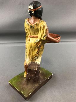 Group of 3 Native American figurines