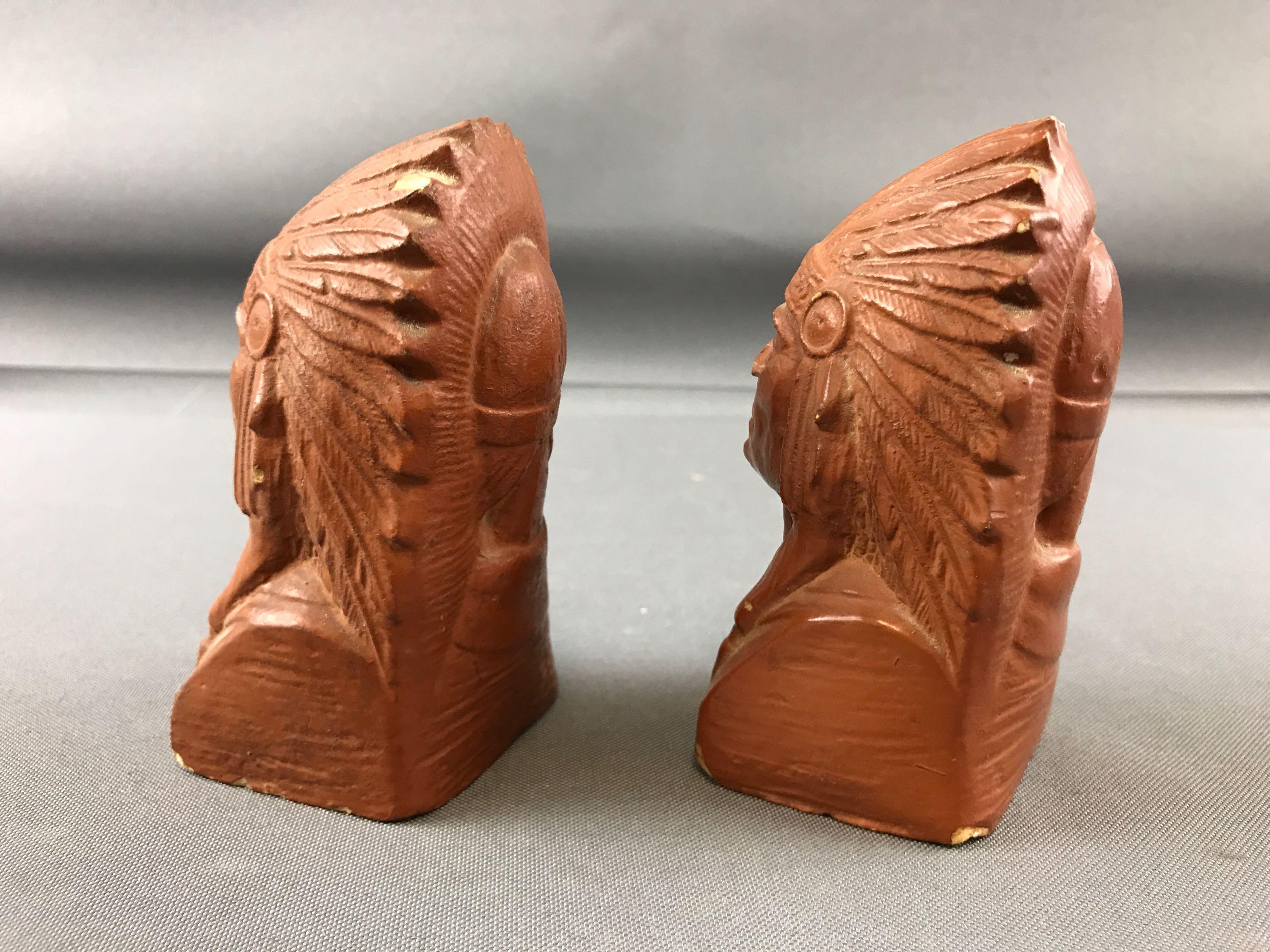 Group of 3 Native American figurines