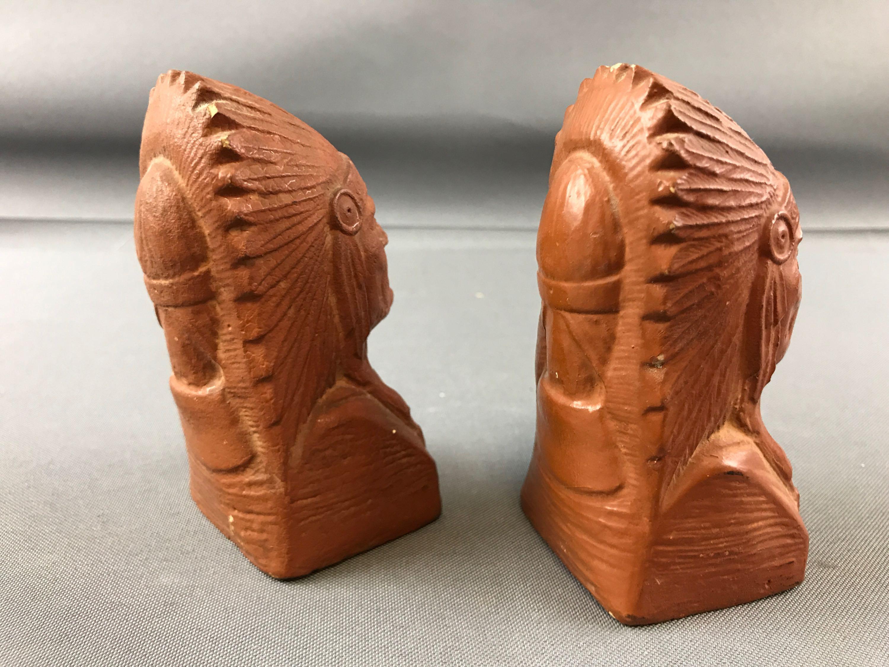 Group of 3 Native American figurines