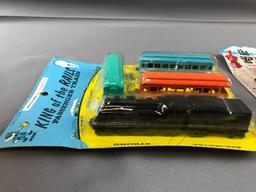Group of 2 Vintage midgeToy train sets in original packaging