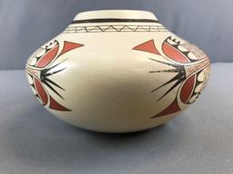 Native American Polychrome Pottery Seed Jar