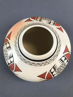 Native American Polychrome Pottery Seed Jar