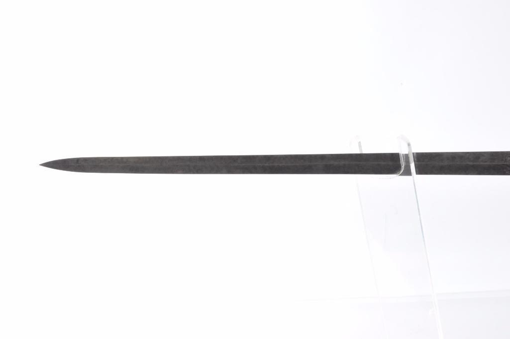 Identified Antique Masonic Templar Knight Ceremonial Sword with Scabbard