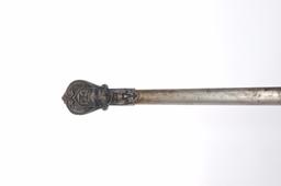 Identified Antique Masonic Templar Knight Ceremonial Sword with Scabbard