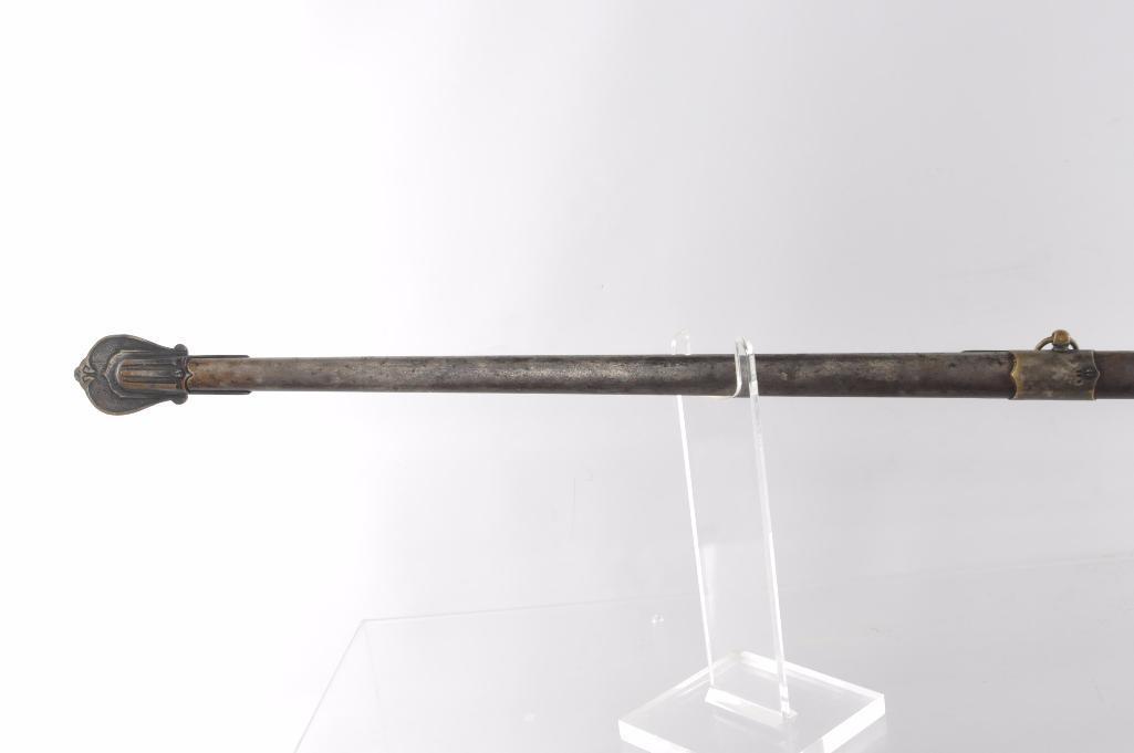 Identified Antique Masonic Templar Knight Ceremonial Sword with Scabbard