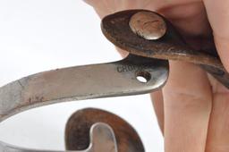 Antique Western Cowboy Crocket Bit and Spurs