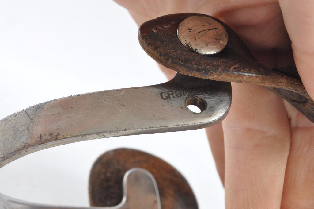 Antique Western Cowboy Crocket Bit and Spurs