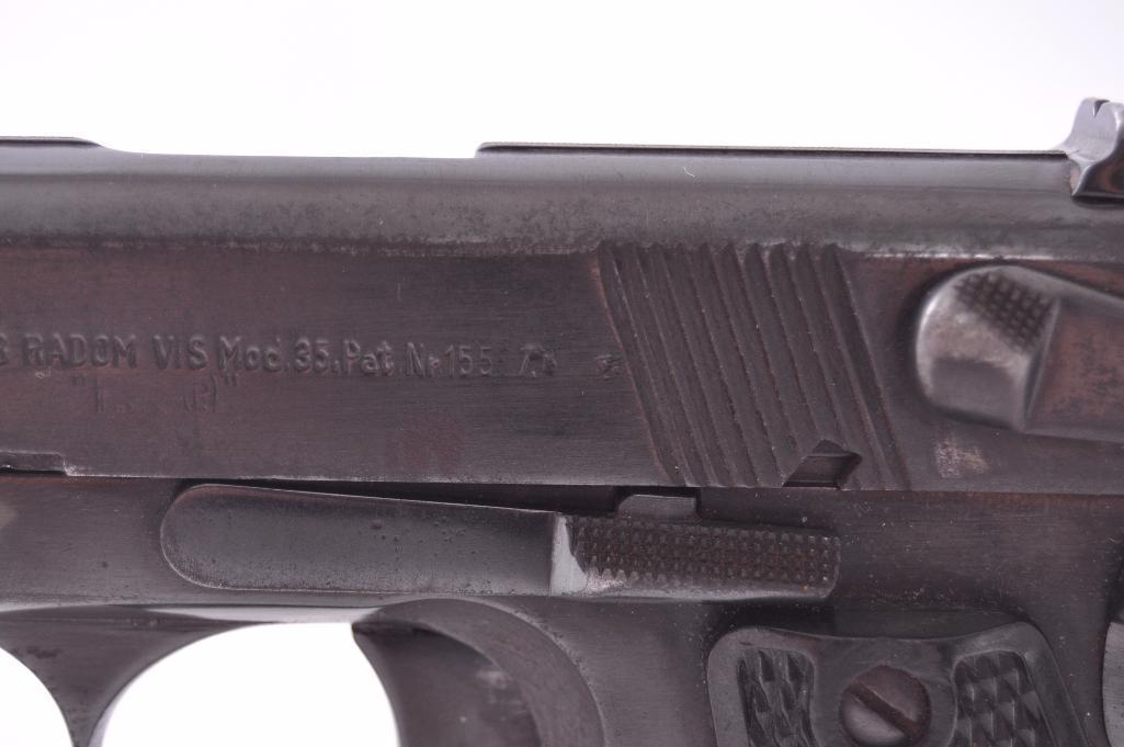 WW2 German Fabryka Broni FB Radom Model Vis 35 Semi Automatic Pistol with Holster