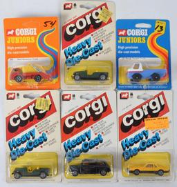 Group of 6 Corgi Junior Die-Cast Vehicles in Original Packaging