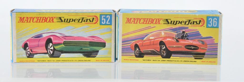 Group of 2 Matchbox Superfast Die-Cast Vehicles with Original Boxes