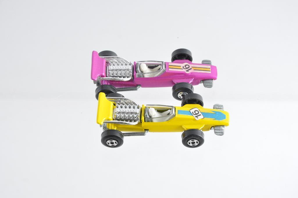 Group of 2 Matchbox Superfast No. 34 Formula 1 Racing Cars Die-Cast Vehicles with Original Boxes