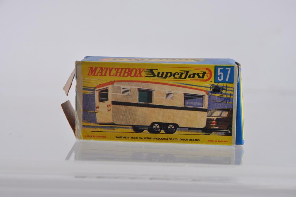 Matchbox Superfast No. 57 Trailer Caravan Die-Cast Vehicle with Original Box