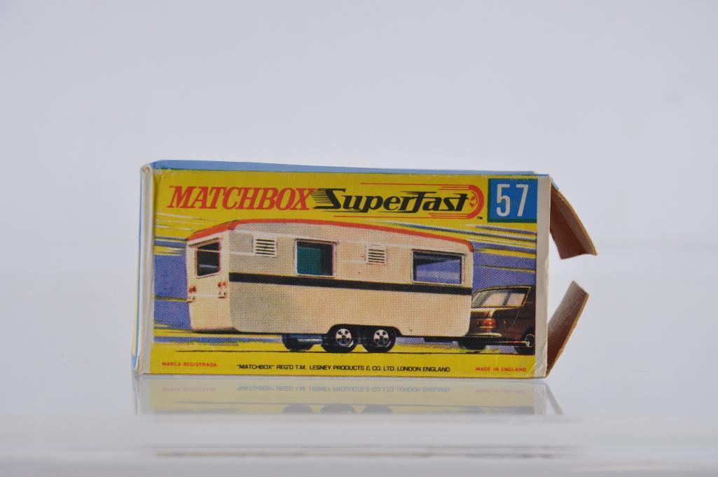 Matchbox Superfast No. 57 Trailer Caravan Die-Cast Vehicle with Original Box