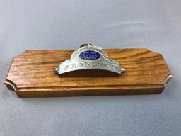 New York Central System Brakeman Hat badge plaque