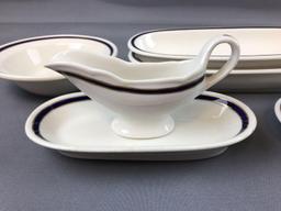 Group of vintage Union Pacific 49er pattern China