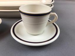 Group of vintage Union Pacific 49er pattern China