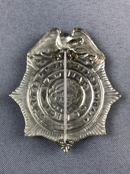 Vintage NJ central railway police badge