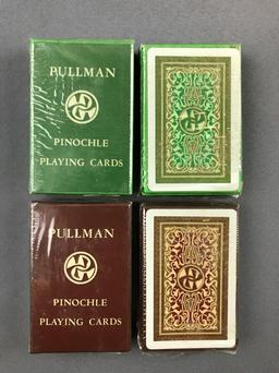 Group of 24 decks of vintage Pullman Pinochle Playing Cards