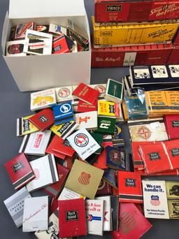 Group of Vintage railroad matchbooks