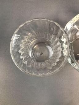 Group of 3 : Lead Crystal Vases and Bowl