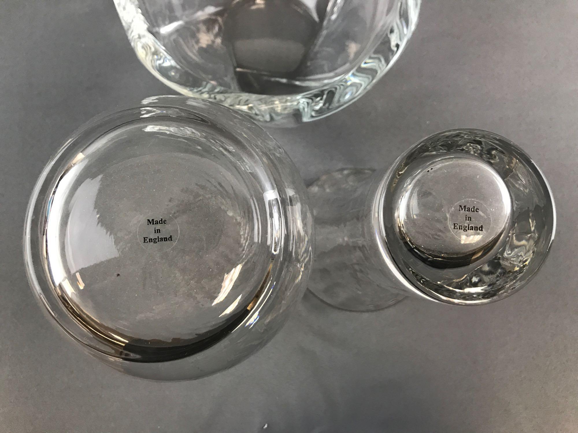 Group of 3 : Lead Crystal Vases and Bowl