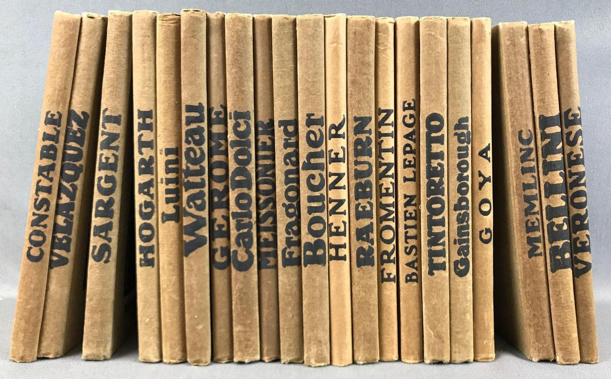 Group of 21 Volumes : "Masterpieces in Color" Artist Books - Veronese, Bellini, Memlinc + Constable