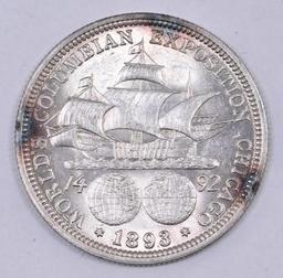 1893 Columbian Exposition Commemorative Silver Half Dollar.
